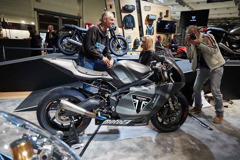 The 2019 Triumph Moto2 development bike