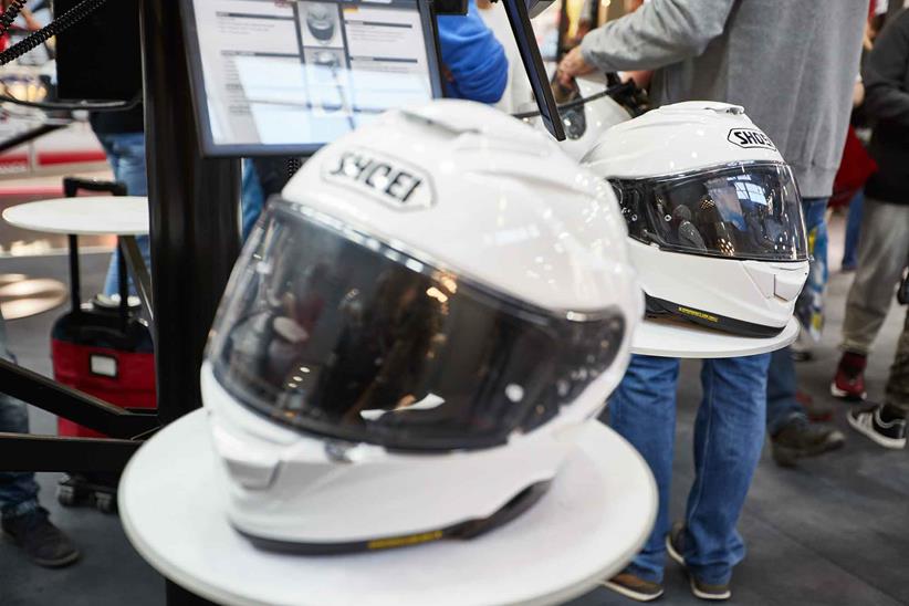 Shoei display their latest range