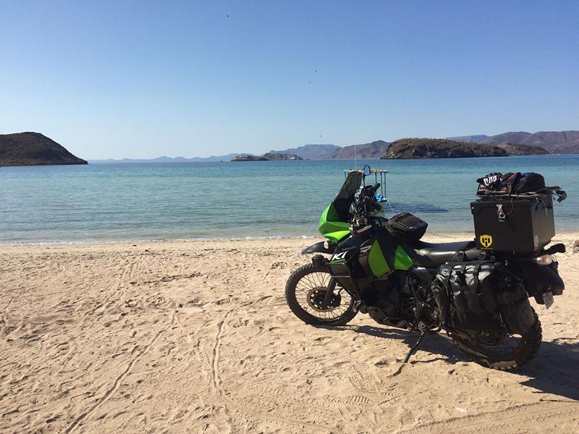 Elijah's KLR650 in Baja