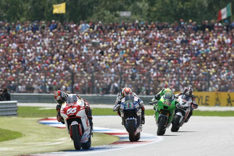 Firing through the last corner at Assen