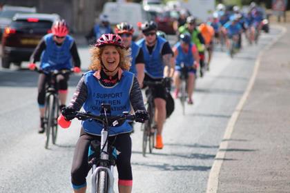 A cycle ride helped raise over £5000