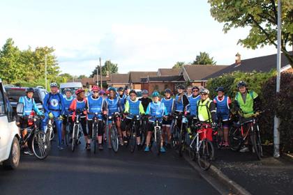 Ready to start the cycle ride