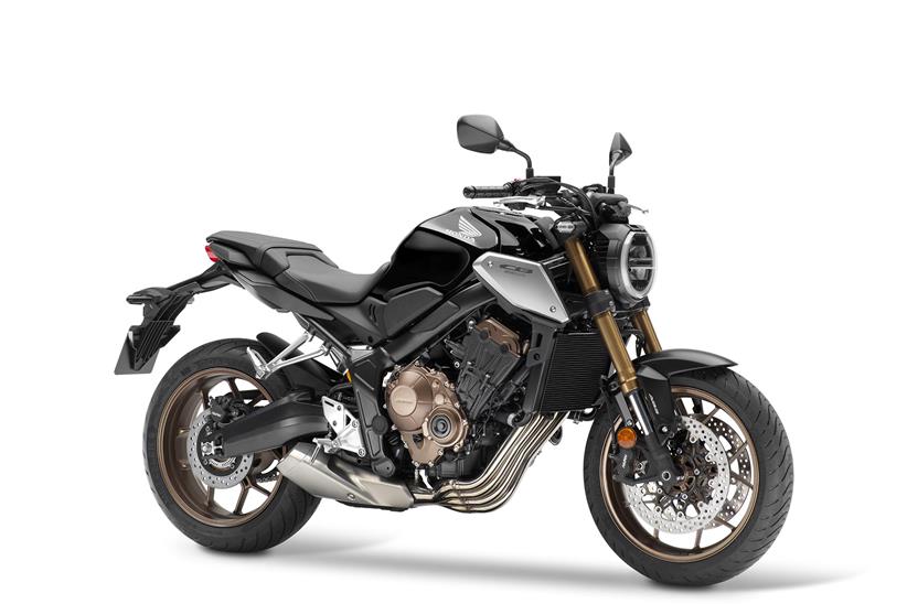 The CB650R uses the same basic set-up as the CBR650R