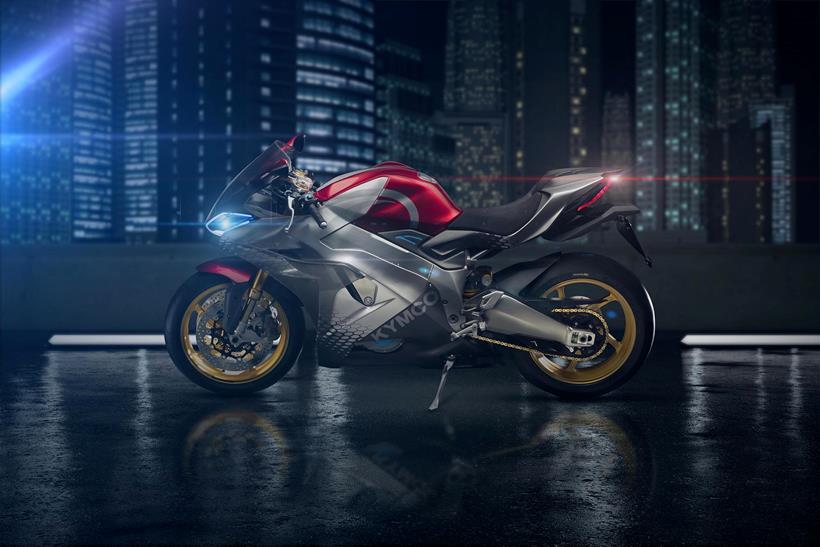 Kymco unveil their first electric superbike