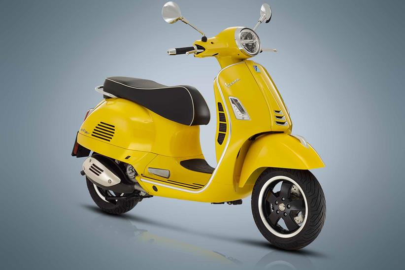 The Vespa GTS range is available in multiple colours