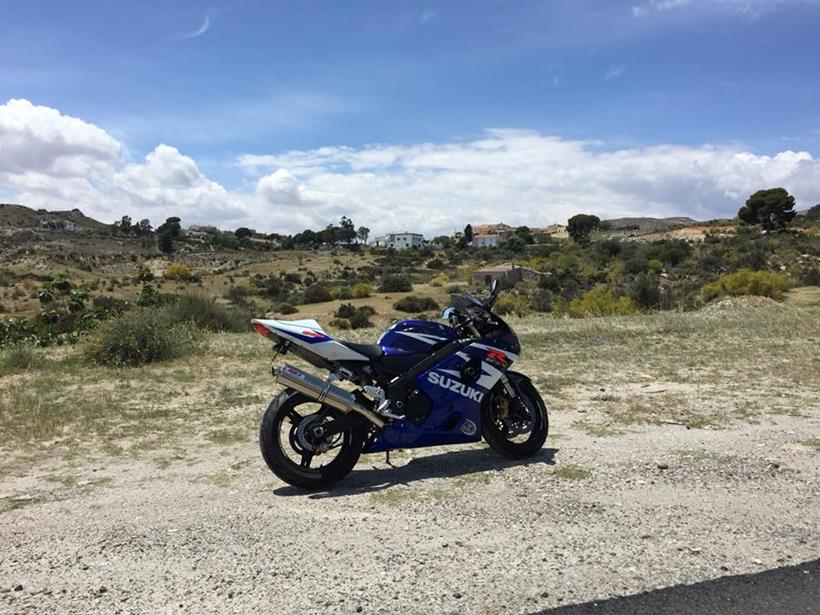 Mike's second bike is a Suzuki GSX-R600