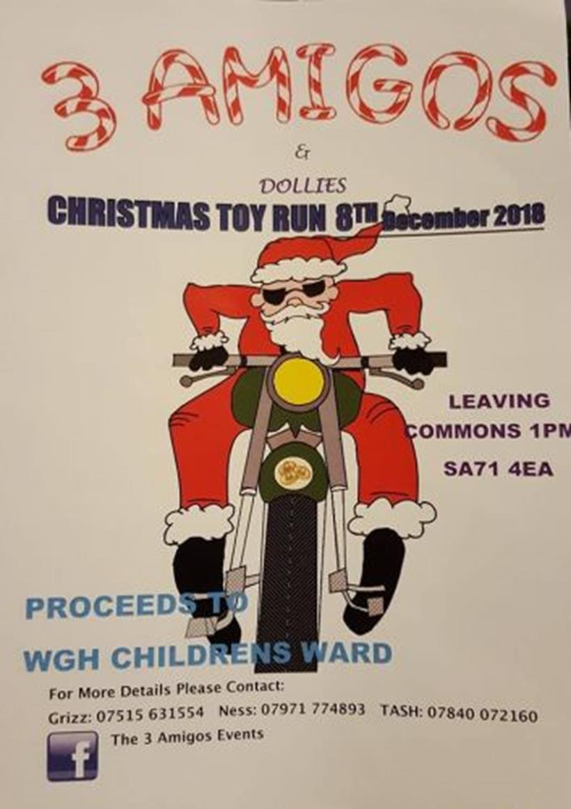 The Three Amigos annual Christmas toy run