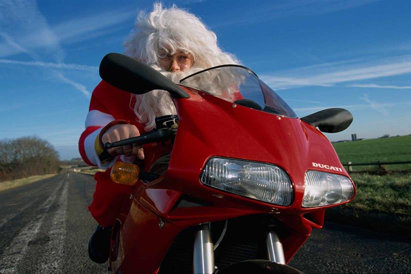 We always knew Santa was a Ducati man