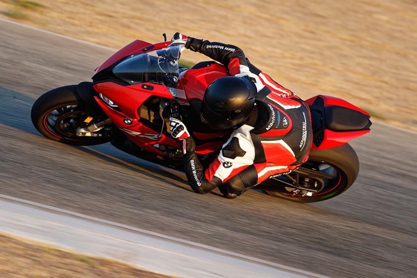 Elbow down on the BMW S1000RR