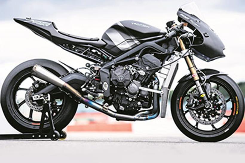 Triumph 765 Moto2 test bike