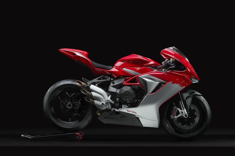 MV Agusta F3 675 in red side profile