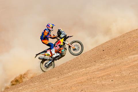 Dakar Stage 5: Sunderland wins stage and climbs to second overall