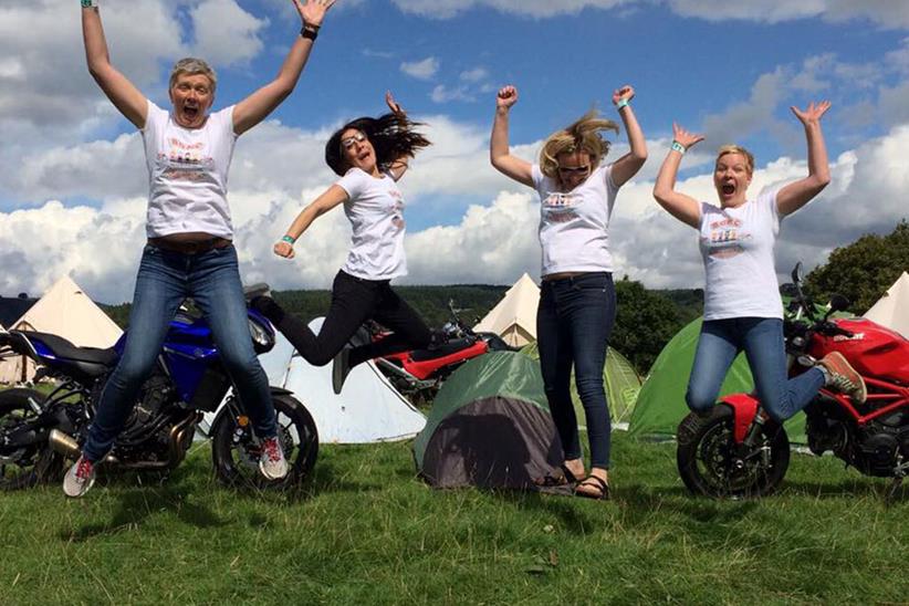 MCN's own Alison Silcox with colleagues "Cazza, Mazza, Sazza"