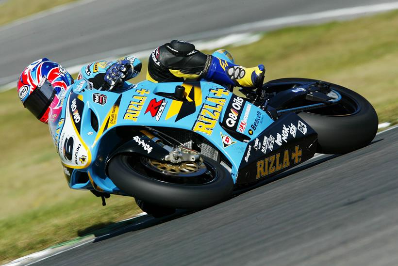 John Reynolds rides the Suzuki GSX-R1000 in 2003