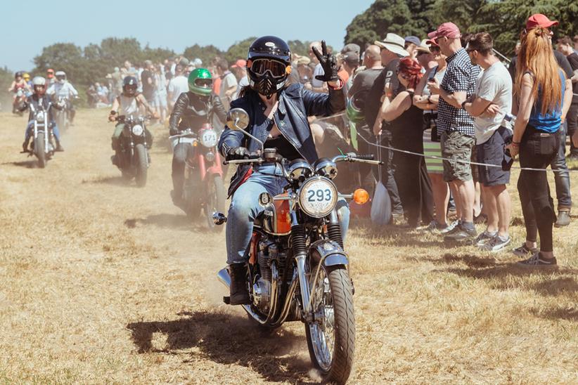 A rider at the Malle Mile festival 2018