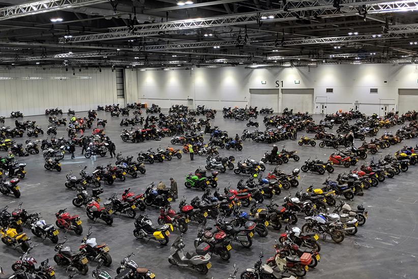 Bike park at the Carole Nash MCN Show