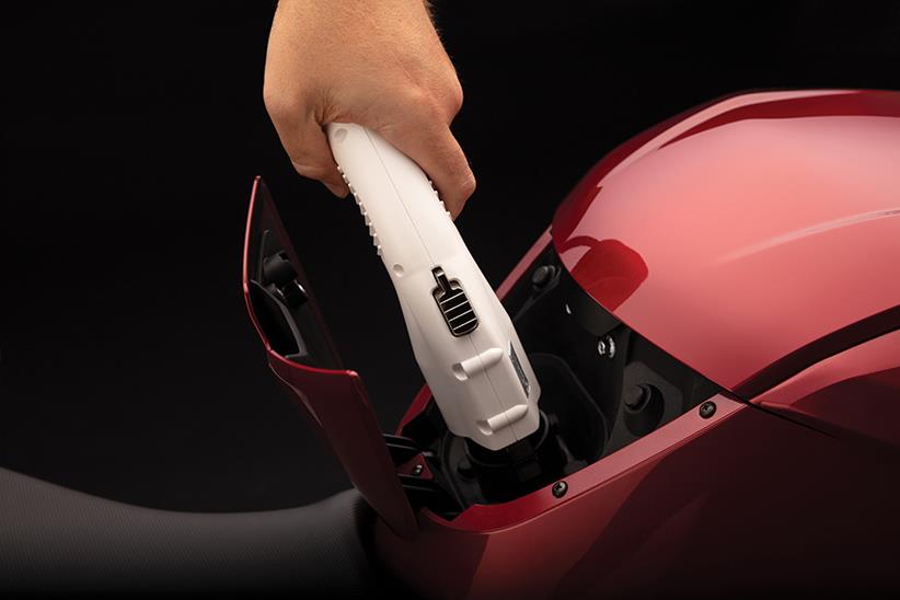 Zero electric motorcycle charger plug in