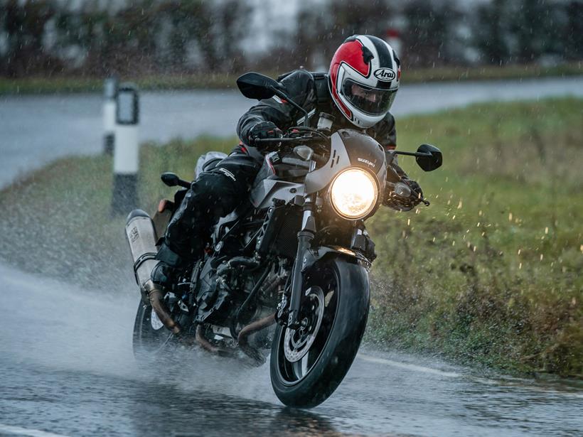 Testing bike kit in wet weather