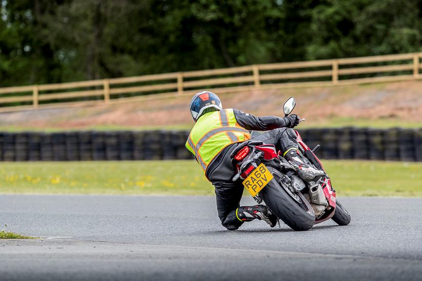 Knee down CBR650R left turn