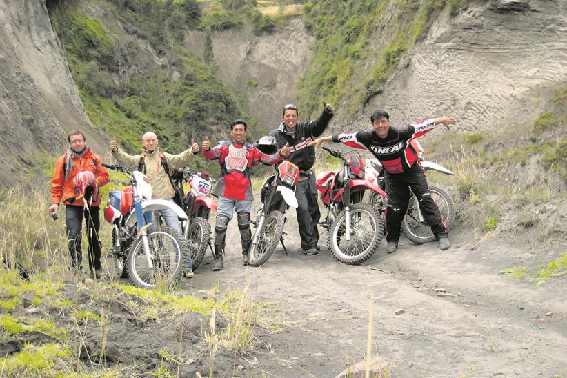 Rob Wright and friends in Ecuador