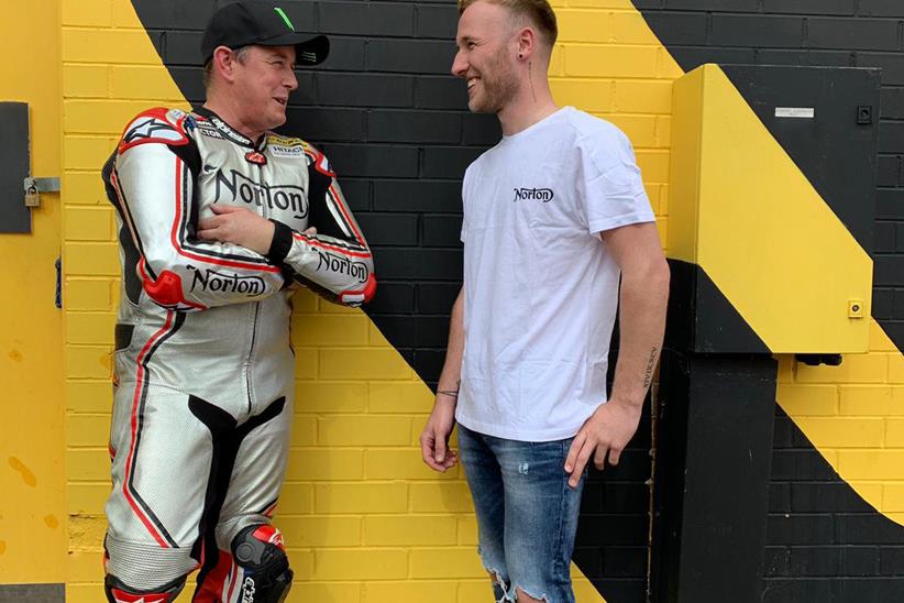 McGuinness jokes with Davey Todd