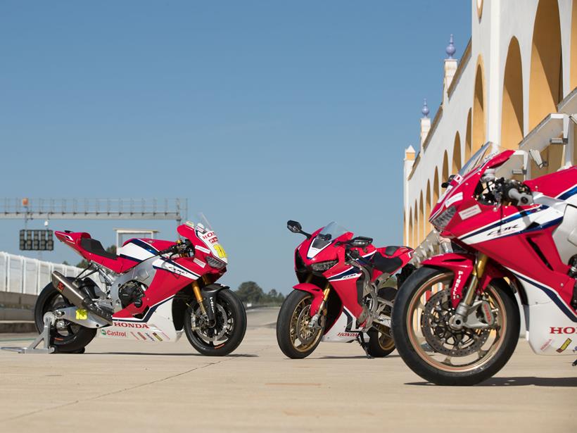 Three fast Honda Fireblades, one race circuit and a handy rider. There are worse days out