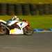 Danny Webb turns left on the Suzuki GSX-R1000