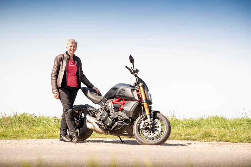 Standing with the Ducati Diavel 1260S