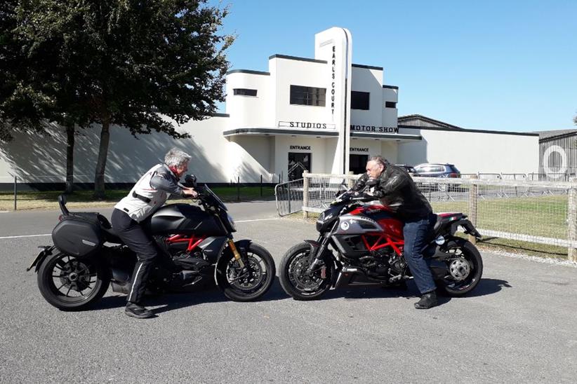 Ducati Diavel 1260S goes head to head with Ducati Diavel 1198