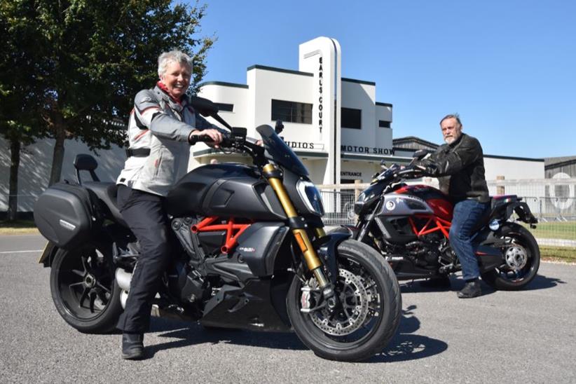 Ducati Diavel 1260S and Ducati Diavel 1198 back to back