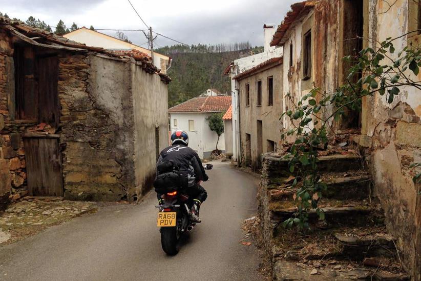 Honda CBR650R Portuguese village