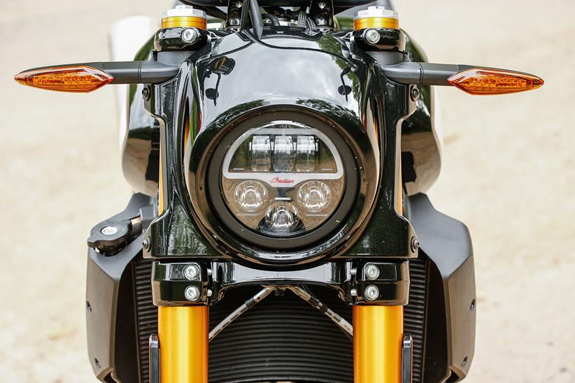 Indian FTR1200S headlights