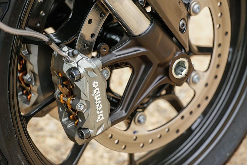 Indian FTR1200S front brake caliper