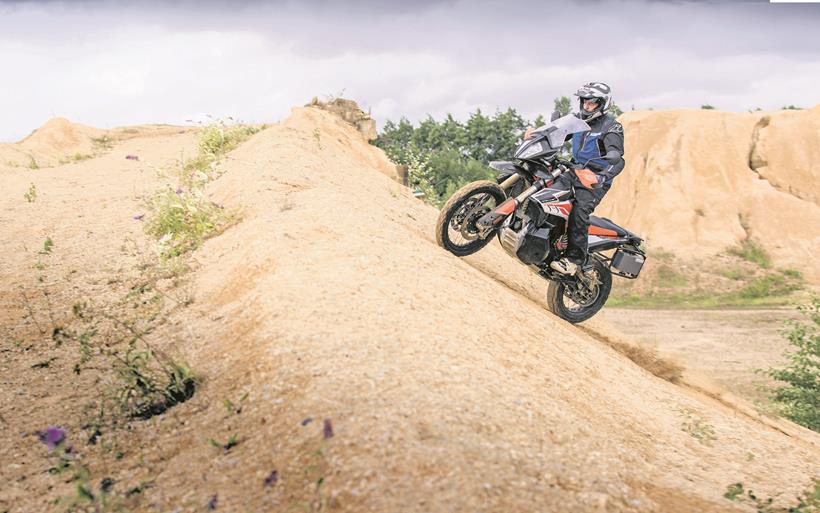 Tackling off-road aboard the KTM 790 Adventure R