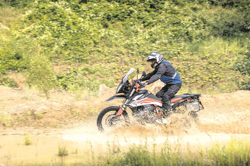 KTM 790 Adventure R hits the water