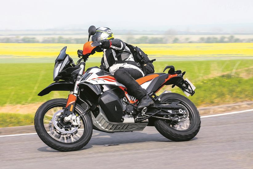 KTM 790 Adventure R heads out on the road