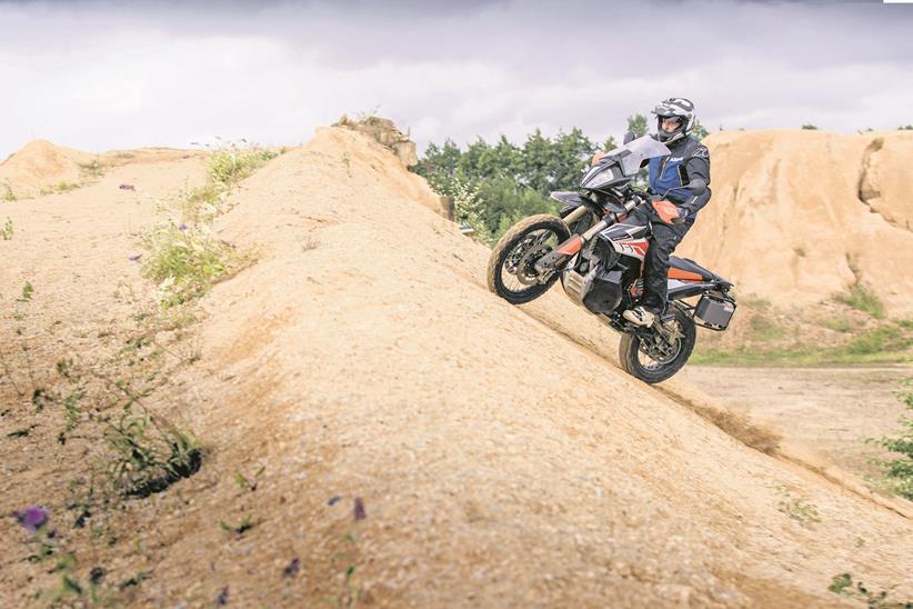 Quarry riding on the KTM 790 Adventure R 