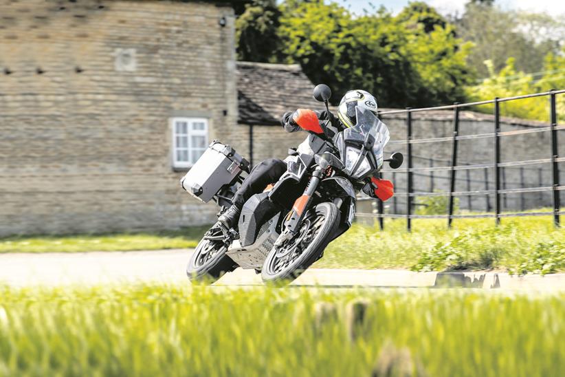 KTM 790 Adventure R on the open road