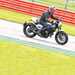 Cornering on track with the Ducati Scrambler Cafe Racer