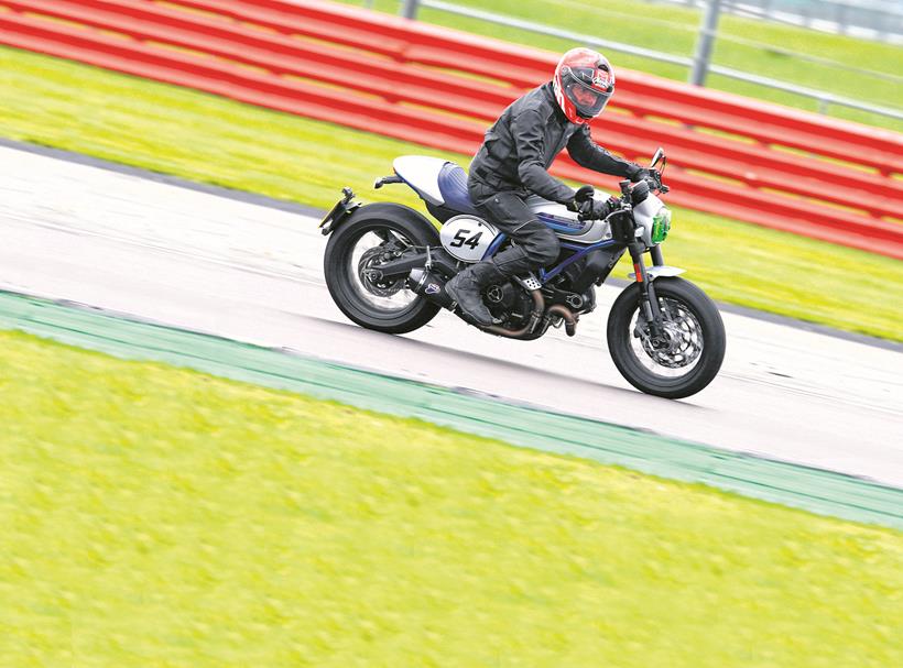 Scrambler on track