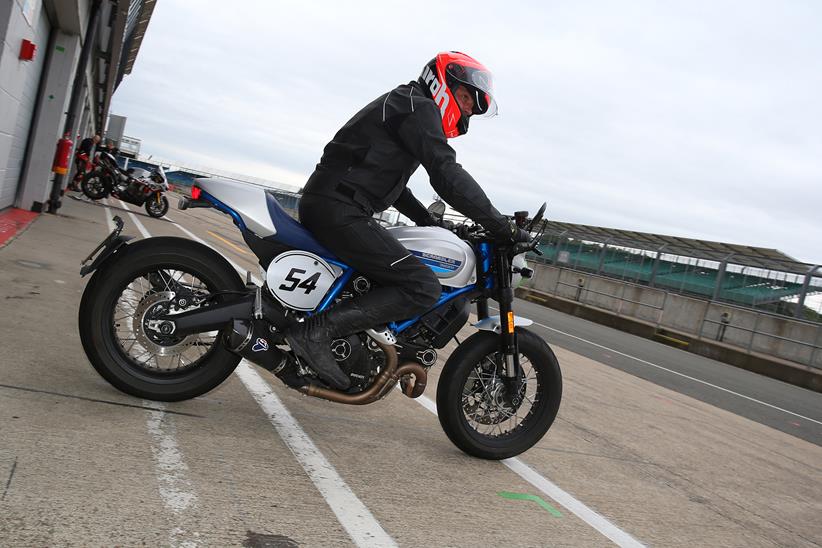 Pulling out of the pits at Silverstone