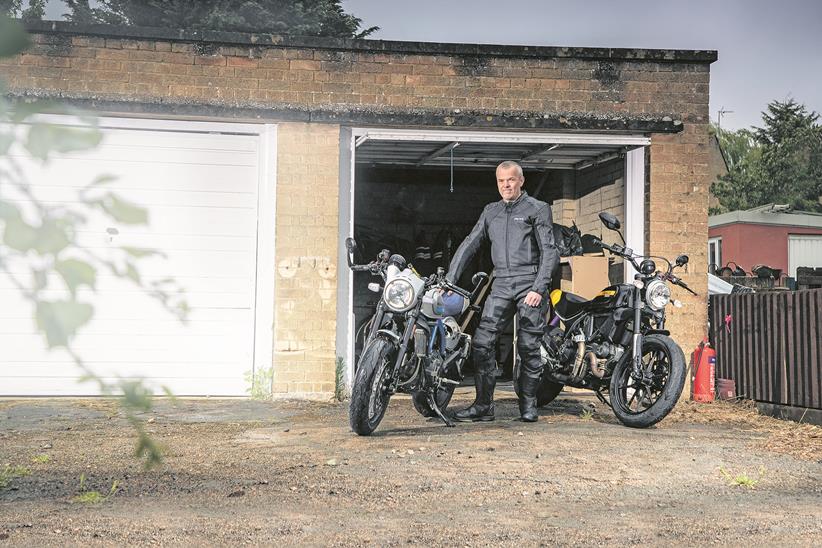 Simon with his Scrambler CR and FT