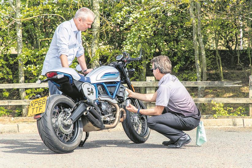 Ducati Scrambler Cafe Racer gets Diamondbrite treatment