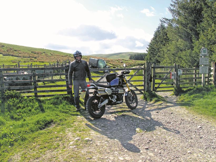 Heading for the green lanes on the Triumph Scrambler 1200 XE