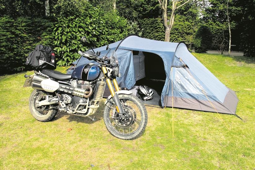 A night under canvas with the Triumph Scrambler 1200XE