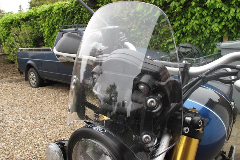 We fitted a screen to the Triumph Scrambler 1200XE