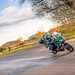 Cornering on the Kawasaki Versys 1000 SE complete with top box