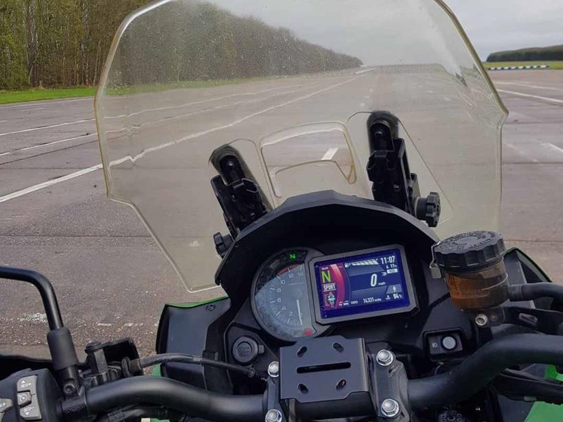 Kawasaki Versys clocks at Bruntingthorpe