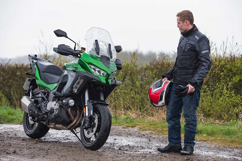 Dan admires the Kawasaki Versys 1000 SE