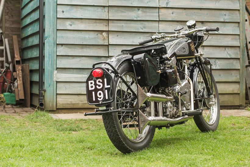 Allen Millyard's Velocette V-twin rear